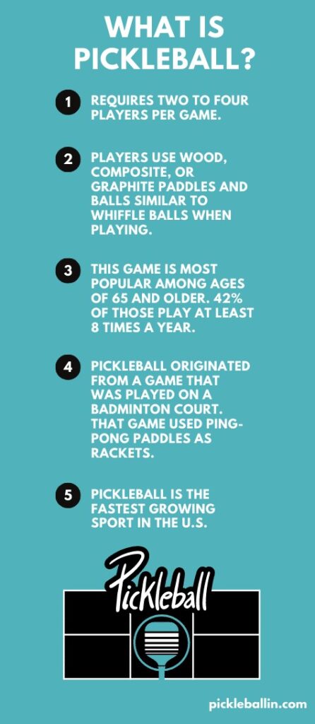 What Is Pickleball?: This image shares  the most important Pickleball information. 